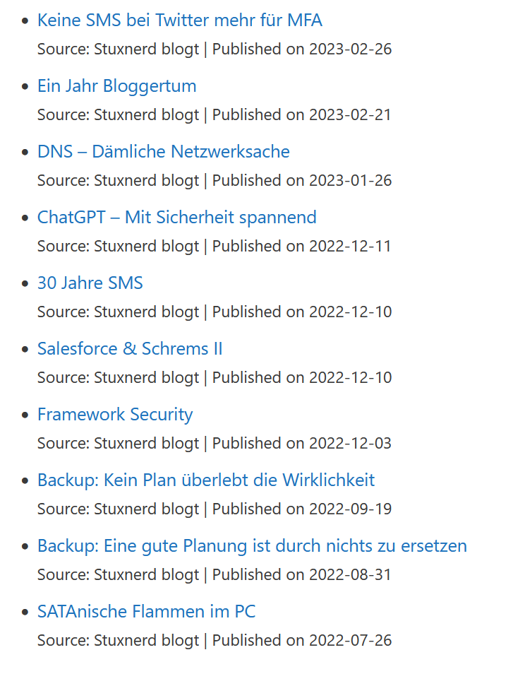 RSS feeds mit WP RSS Aggregator Plugin